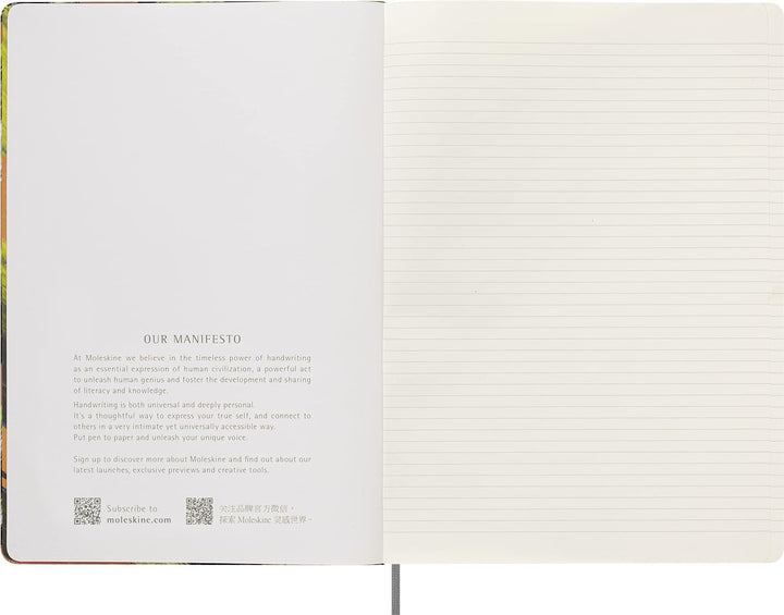 Moleskine Liniertes Notizbuch und Sammlerbox Jahr des Tigers 2022, Hartcover mit Elastischem Verschl