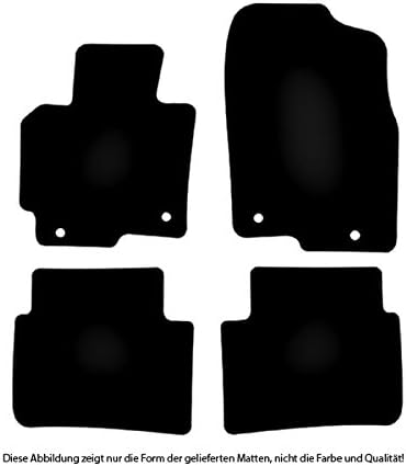 Bär-AfC Auto Fussmatten Exclusive Line passend für Mazda CX-5 KE 2011-2017, Autoteppiche Velours Sch