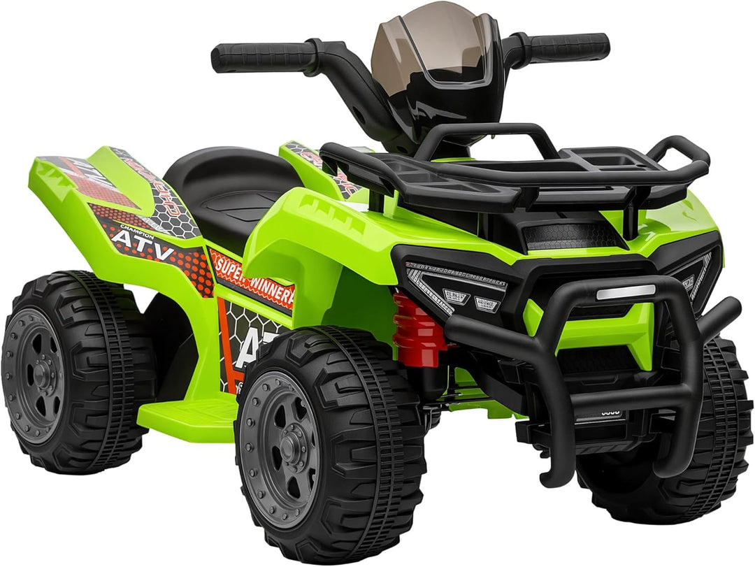 HOMCOM Mini Elektro-Quad Kinder Elektro ATV Frontlicht Kinderfahrzeug Elektroquad für 18-36 Monate K