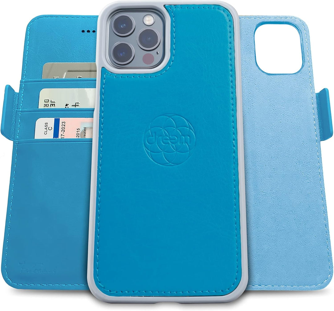 Dreem Fibonacci iPhone 13 Pro Max Brieftaschen-Etui / 2-in-1 stossfestes Etui und abnehmbares Folio