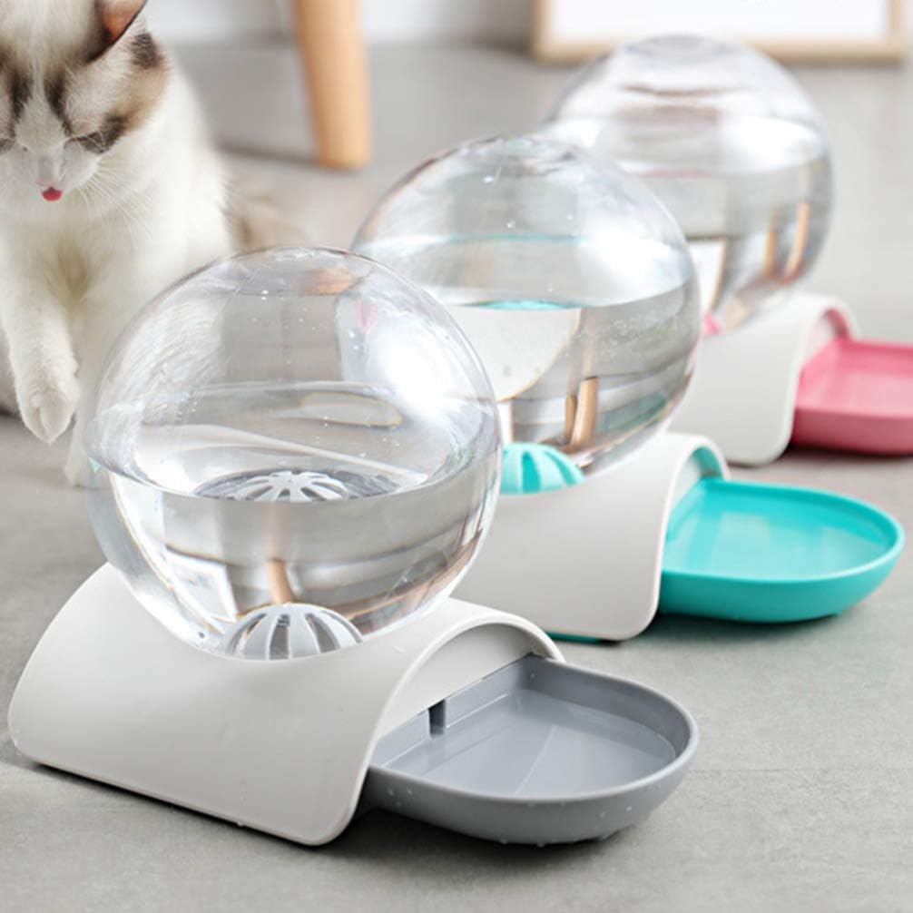 ibasenice Haustierautomatischer Wasserspender- Katzen- Runder Ball- Wasser- Feeder Praktische Hunde-