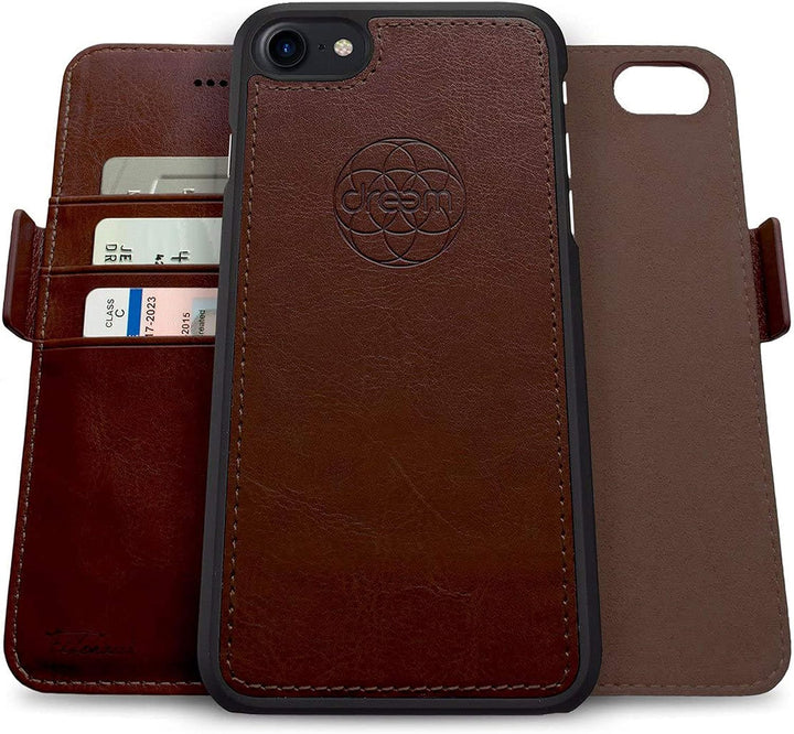 Dreem Fibonacci 2in1 Handyhülle Flipcase für iPhone SE 3 (2022), SE 2, & 8/7 | Magnetisches iPhone C