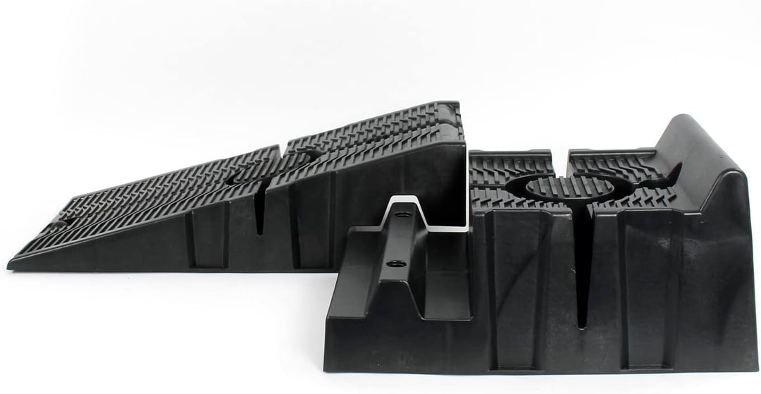 XPOtool teilbare Auffahrrampe 2er Set Schwerlast Autorampen bis 2,5 Tonnen aus Kunststoff für Pkws 2