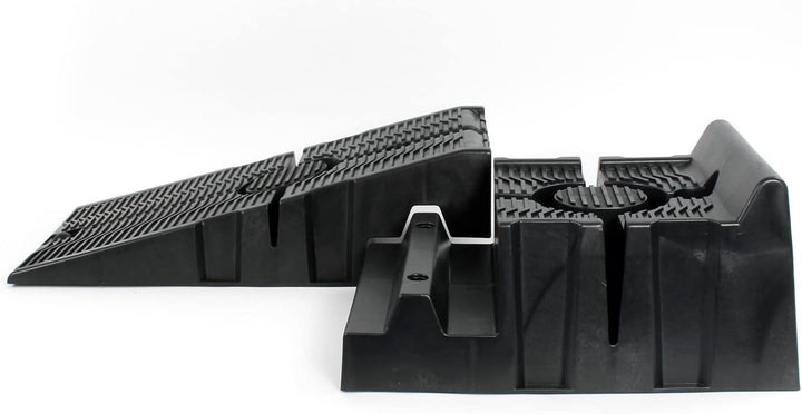 XPOtool teilbare Auffahrrampe 2er Set Schwerlast Autorampen bis 2,5 Tonnen aus Kunststoff für Pkws 2