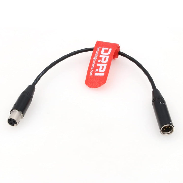 DRRI Mini XLR TA4M auf 3-Pin TA3F Mikrofonadapterkabel für AKG Bodypack Shure Mikrofon