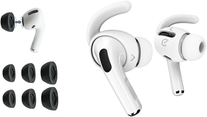 Comply Premium Schaumstoff-Ohrpassstücke, kompatibel mit AirPods Pro, alle Grössen, 3 Paar & Keybudz