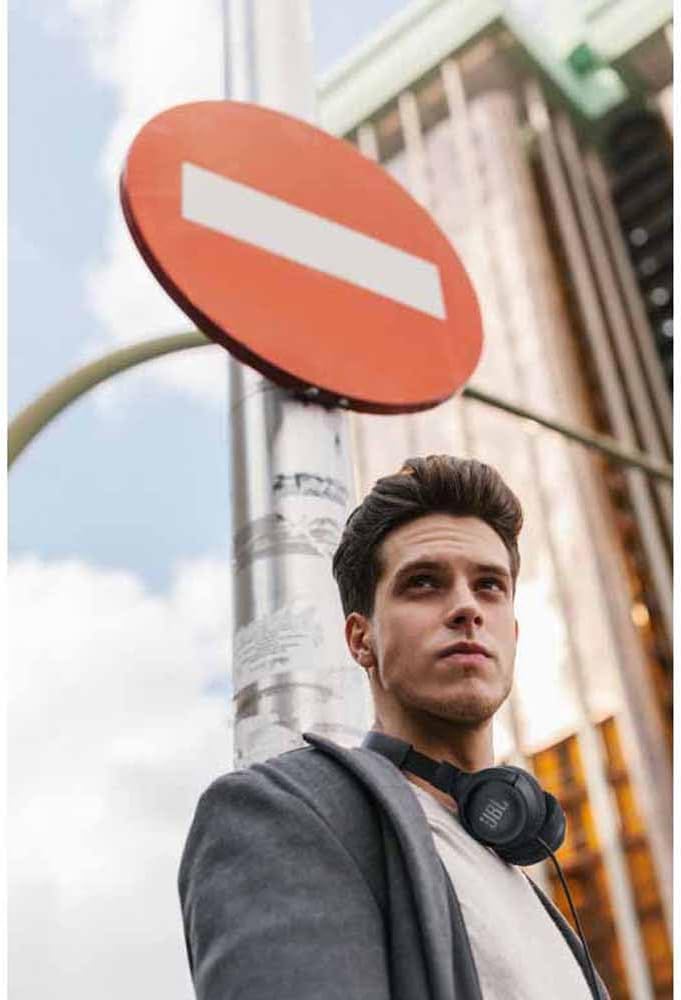 JBL Tune 500 On-Ear Kopfhörer mit Kabel in Blau – Ohrhörer mit 1-Tasten-Fernbedienung, integriertem