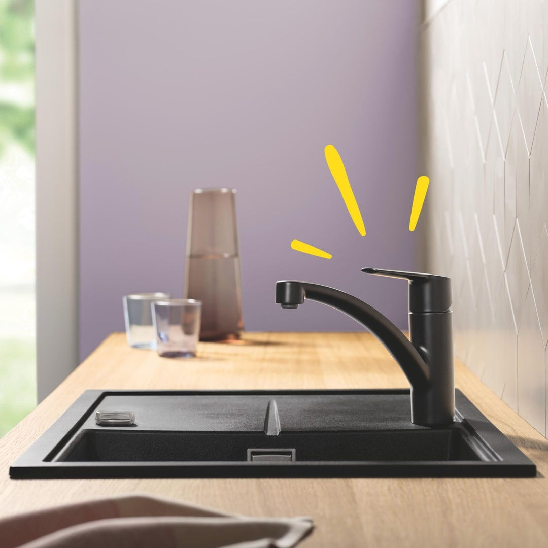 GROHE Start - Einhand-Spültischbatterie (Schwenkbereich 140°, mit Temperaturbegrenzer, einstellbare
