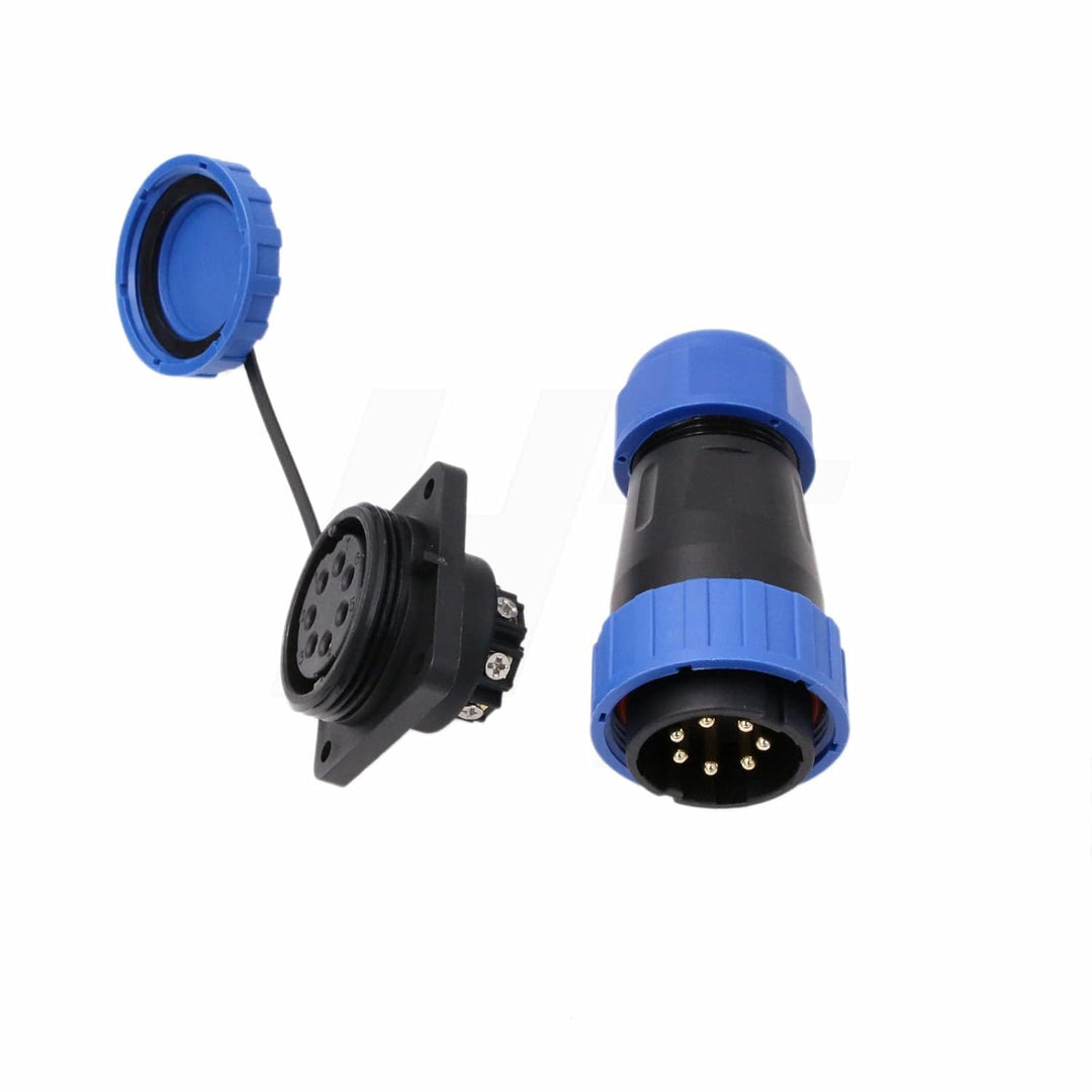 HangTon TY28 7 Pin 25A männlich weiblich Luftfahrt wasserdichten Stecker Kabel Stecker Buchse Schrau