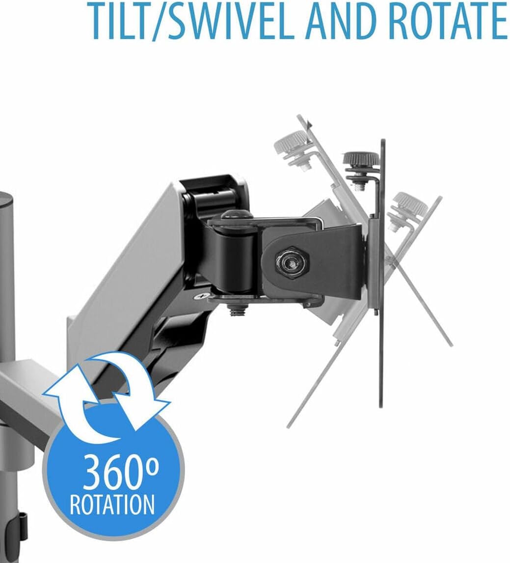 V7 DM1TA-1E Monitorhalterung mit Touch-Anpassung für Bildschirme bis zu 32 Zoll und 8 kg Touch Adjus