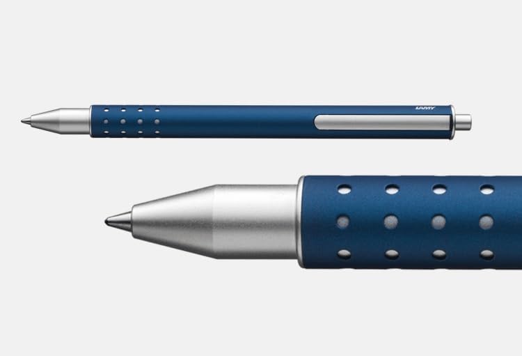 LAMY swift Tintenroller 335 aus Edelstahl in mattem Lack-Finish - ohne Verschlusskappe mit versenkba