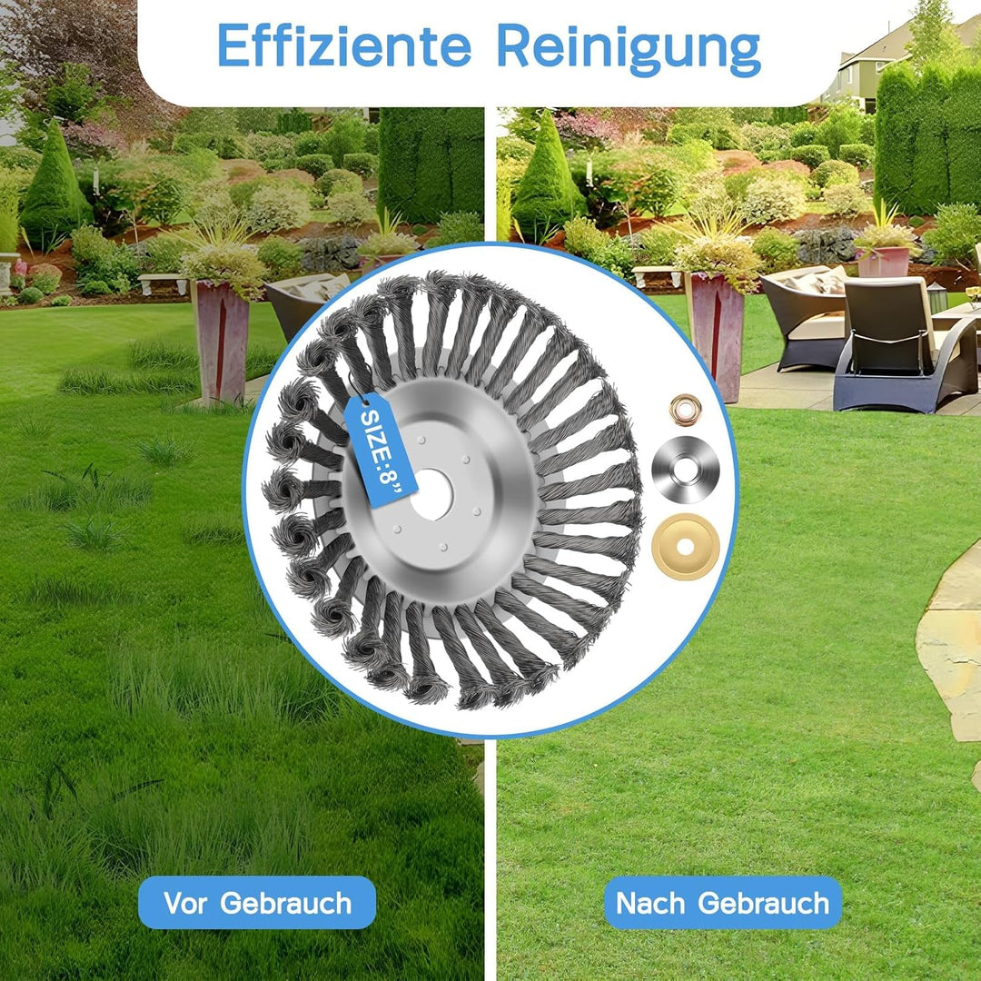 Lvelfe Professional Unkrautbürste, Unkrautbürste Freischneider mit 25.4 mm Durchmesser, Hochwertige
