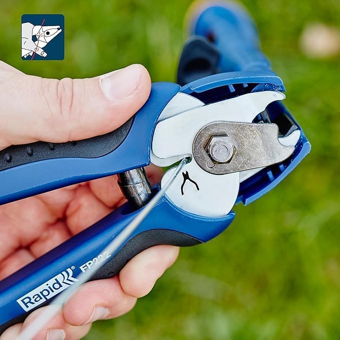 Rapid Zaunzange FP222 zur Befestigung von Spanndrähten und Zäunen, mit Magazin, für VR22 Zaun-Ringkl
