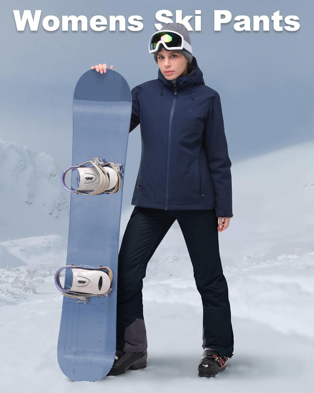 33,000ft Damen Skihose Outdoorhose Wasserdicht Winddichte Softshellhose Warme Gefütterte Thermohose