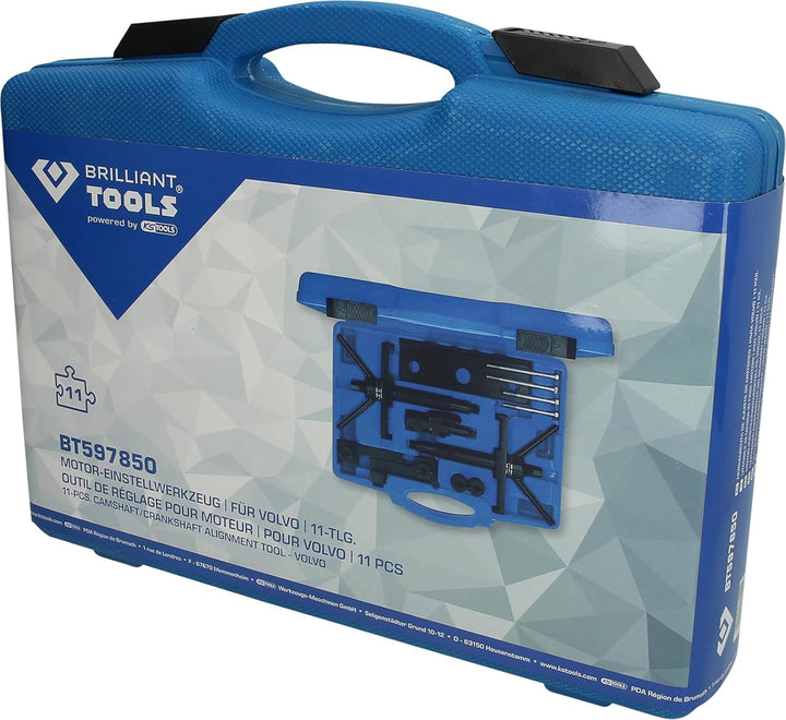BRILLIANT TOOLS BT597850 Motor-Einstellwerkzeug-Satz für Volvo 4-/5-/6-Zylinder bis 2006 [Powered by