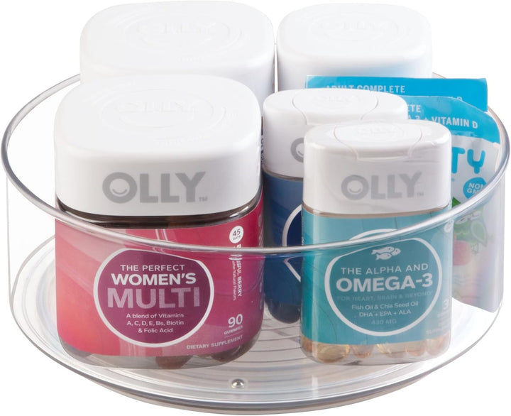 iDesign Cabinet/Kitchen Binz Drehteller, kleiner Schrank Organizer aus Kunststoff, durchsichtig, Son