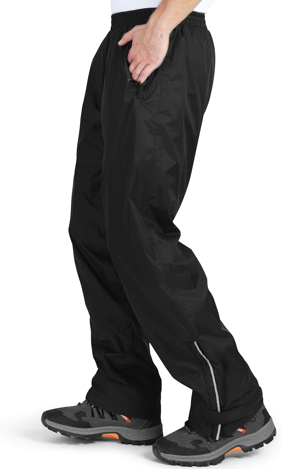 33,000ft wasserdichte Regenhose für Herren Leichte Regenhose Winddichte Outdoorhose zum Wandern Camp