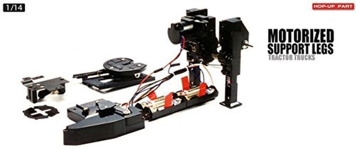 Tamiya 56505 1:14 Aufliegerstützen elektrisch, Ersatzteil, Modellbau, Zubehör für RC Fahrzeug/fernge