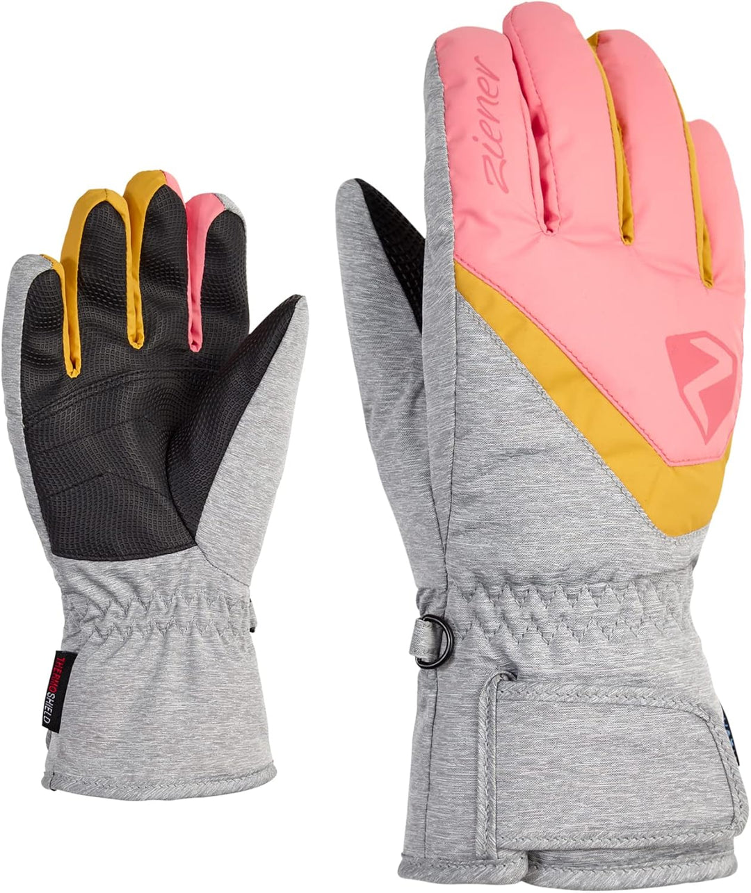 Ziener Kinder Loriko Ski-Handschuhe/Wintersport | wasserdicht, atmungsaktiv 6.5 pink vanilla, 6.5 pi
