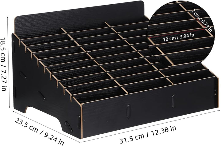 TOPBATHY Handy-Aufbewahrungsbox 30-Fächer- -Handy-Desktop-Organizer Telefonmanagement-Aufbewahrung M