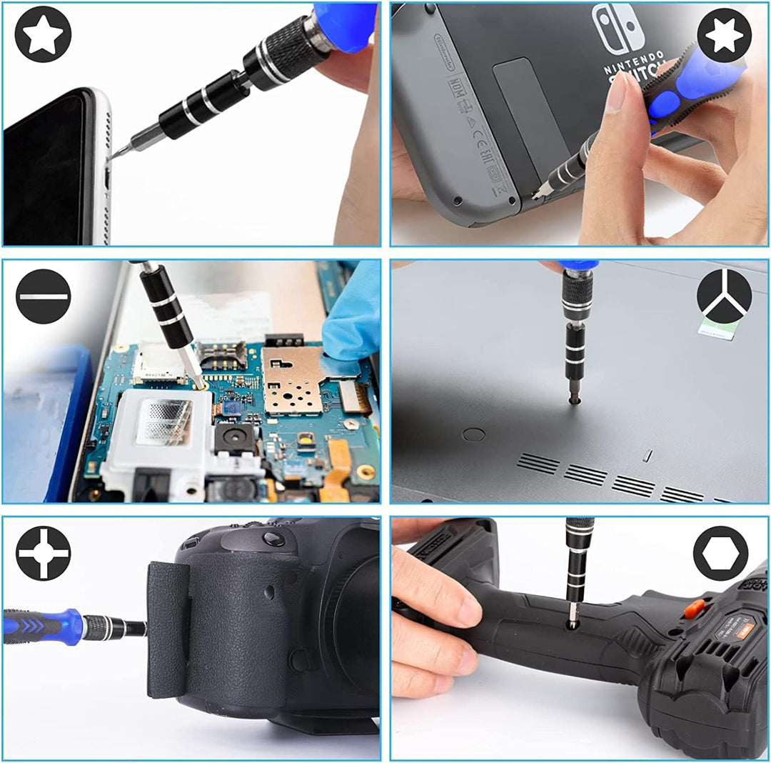 Eventronic 132 in 1 Schraubendreher Set Feinmechanik, Mini Feinmechaniker Werkzeug Set, Werkzeug Set