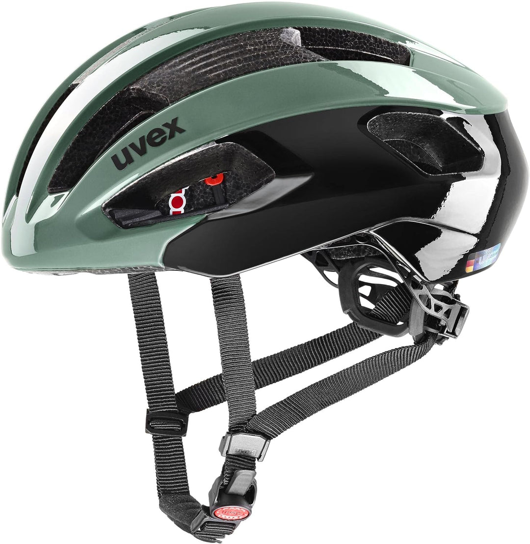 Uvex Rise Rennrad Fahrrad Helm grün/schwarz 2024 56-59 cm, 56-59 cm