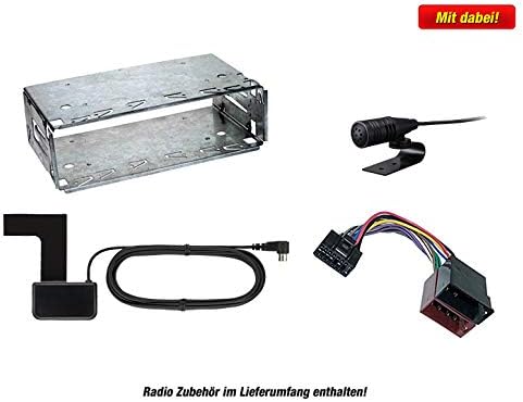 Pioneer MVH-330DAB 1-DIN Autoradio-Set passend für LKW/Truck/Bus/24 Volt/24V - Mediadox