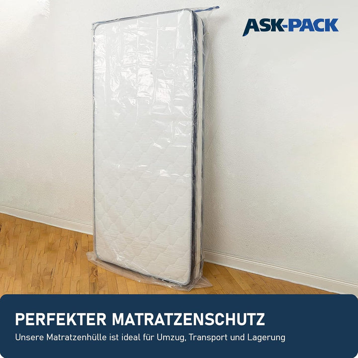 ASK Pack Matratzenschutzhüllen mit Anker-Reissverschluss - Grössen von XS bis XXL, Wasserdicht, Reis
