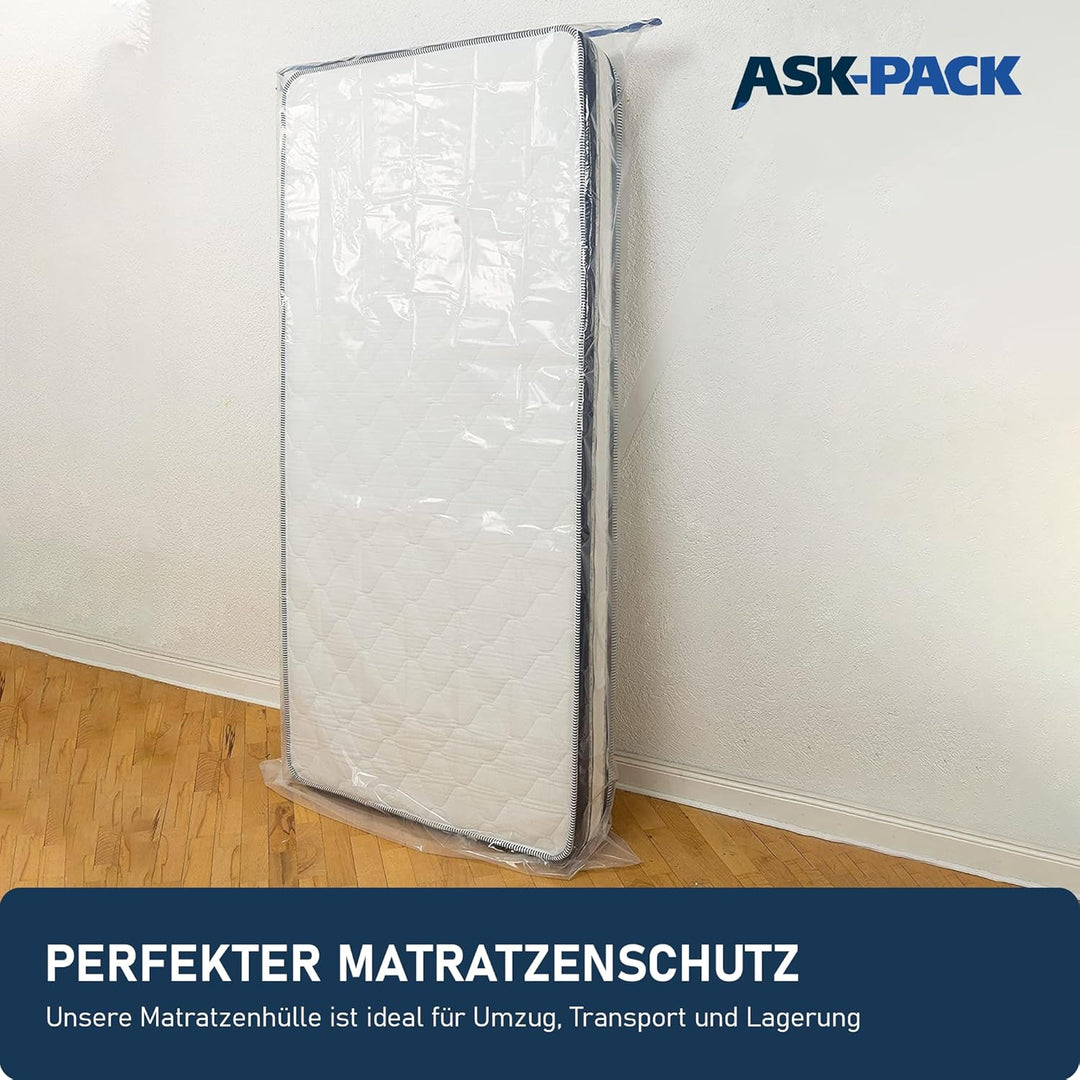 ASK Pack Matratzenschutzhüllen mit Anker-Reissverschluss - Grössen von XS bis XXL, Wasserdicht, Reis