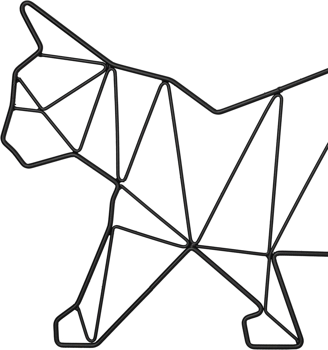 KOTARBAU® Metall-Wand-Deko Geometrische Wanddekoration Metall Katzen-Bild, Katzen-Bild