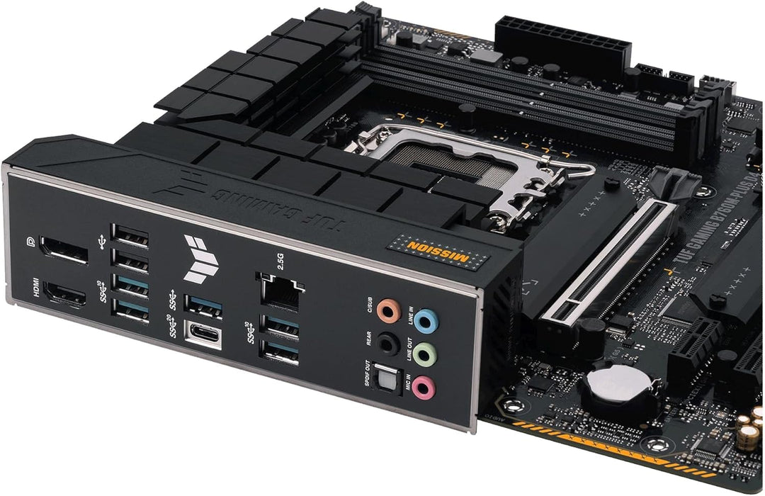 ASUS TUF GAMING B760M-PLUS D4 Mainboard Sockel Intel LGA 1700 (Intel B760, mATX, DDR4 Speicher, PCIe