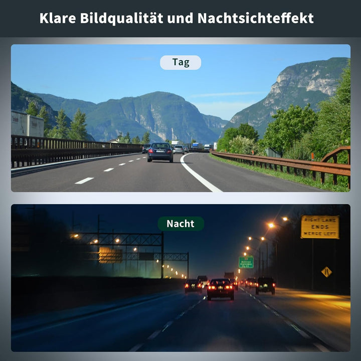 Uzone Auto Rückfahrkamera 150° Fischaugen Weitwinkel 720P AHD Backup Kamera IP68 Wasserdicht Metallh