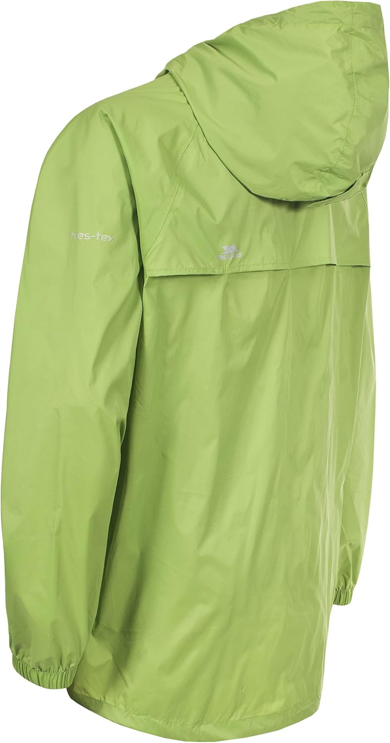 Trespass Unisex Qikpac Jacket Kompakt Zusammenrollbare Wasserdichte Regenjacke (1er Pack), Grün (Lea