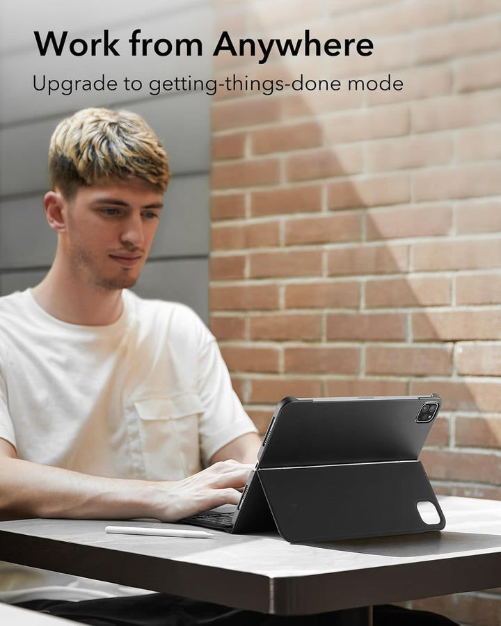 ESR iPad-Tastatur Hülle für iPad Pro 12,9 Zoll (6./5./4./3. Generation), voll Verstellbarer Ständer,