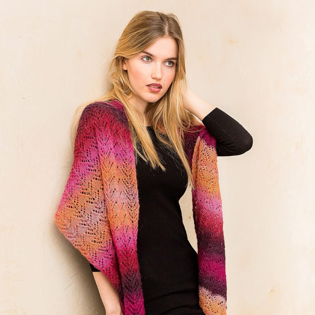 Gründl Pacific Lace, Packung 5 Knäuel à 100 g Handstrickgarn, 80% Polyacryl, Wolle, 10% Alpaka, pass