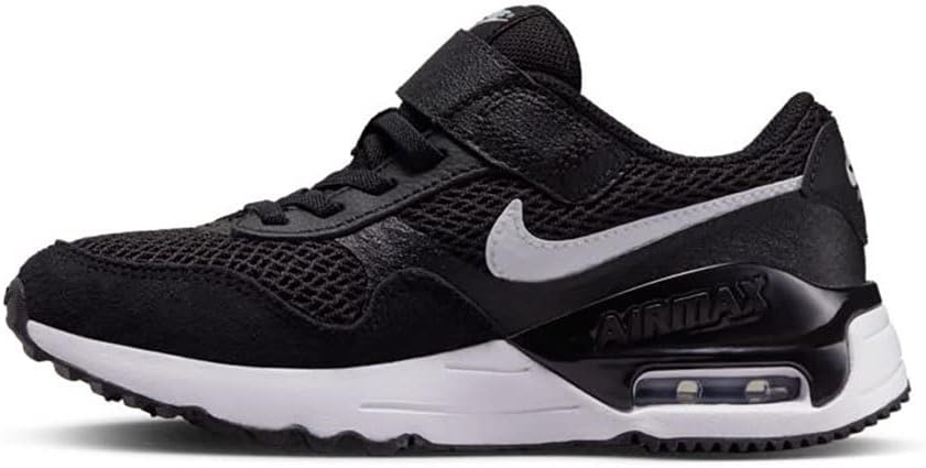 Nike Jungen Nike Air Max SystmSneaker 34 EU Black White Wolf Grey, 34 EU Black White Wolf Grey