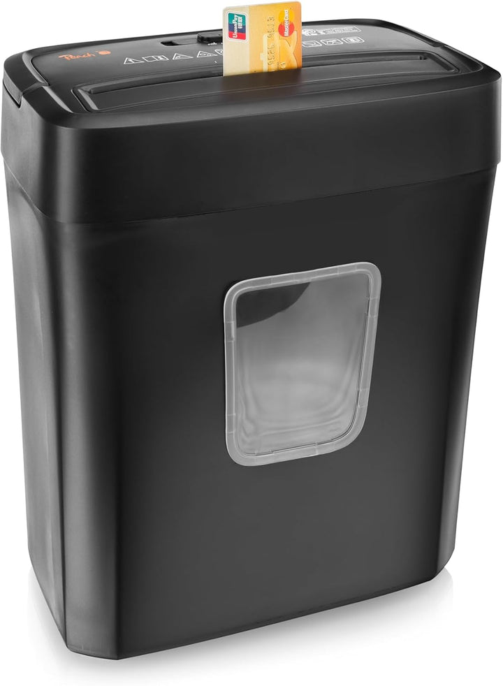 Peach Partikelschnitt Aktenvernichter | 8 Blatt | 16 Liter/200 A4 | 5 x 18 mm Partikelgrösse (P-4) |