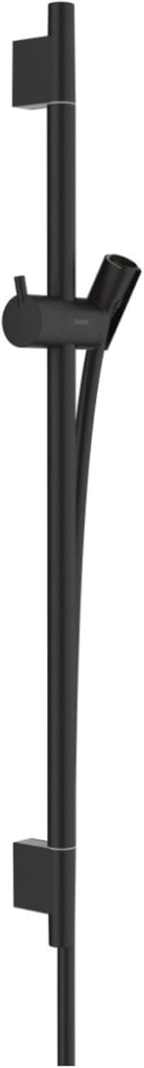 hansgrohe Duschstange Unica' S Puro 0,65m mit Brauseschlauch 1,60m, Mattschwarz Mattschwarz 0,65m Se