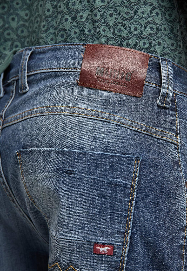 MUSTANG Herren Regular Fit Denim Bermuda Jeans