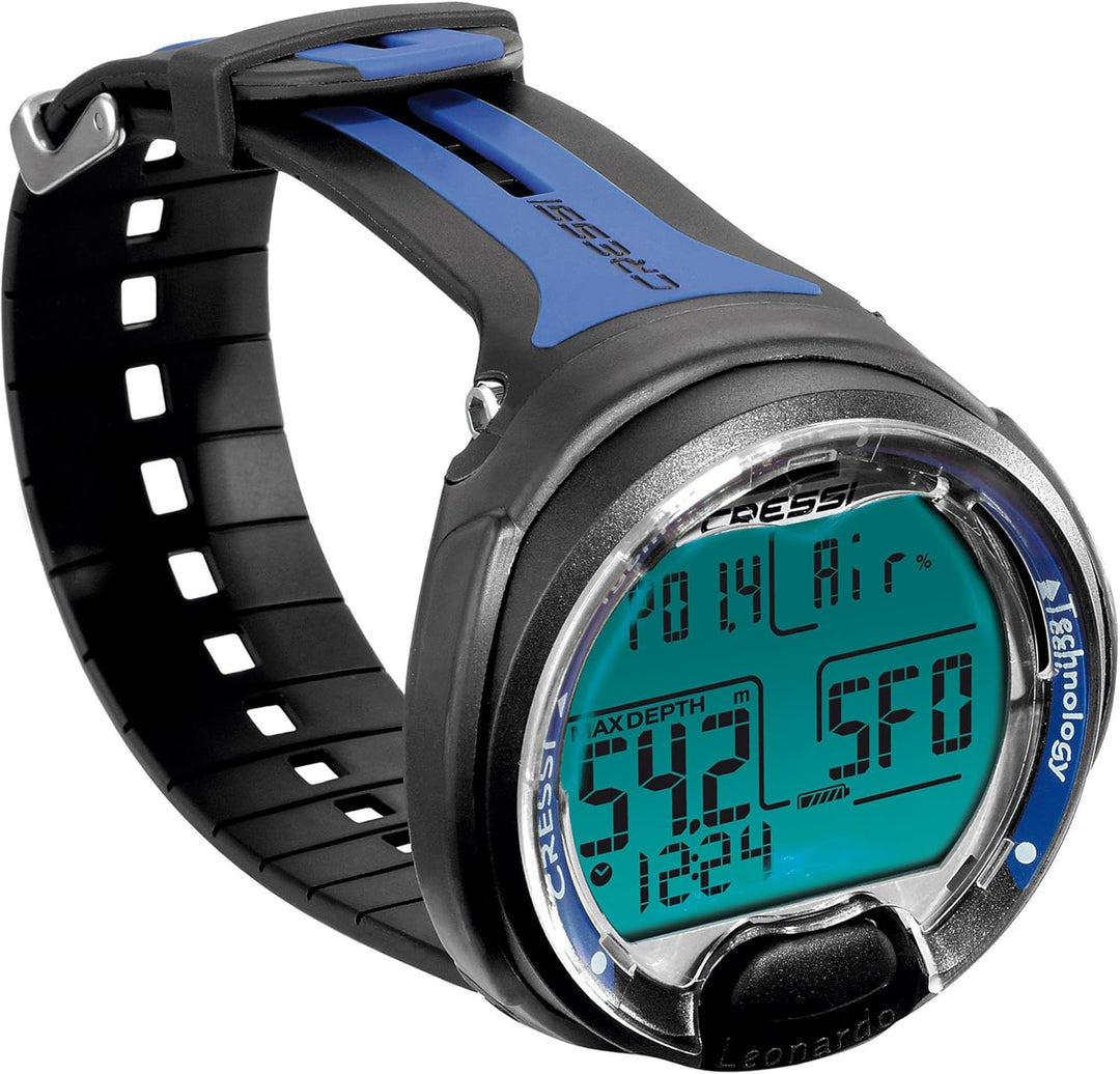 Cressi Leonardo - Premium Tauchcomputer Air / Nitrox und Tiefenmesser Modi - WEEE NR. DE 13961704 Sc