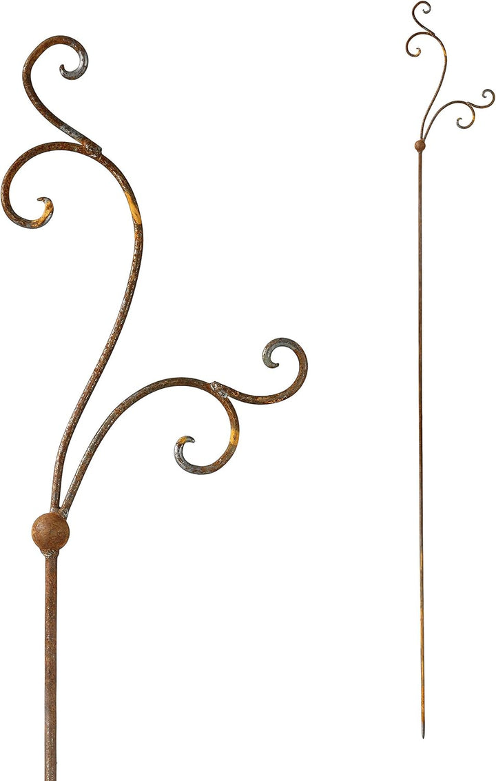 ecosoul Rankgitter Stab Stecker Laternenstab Rankhilfe Orchidee Rankstab Rankgerüst Metall Eisen Ros