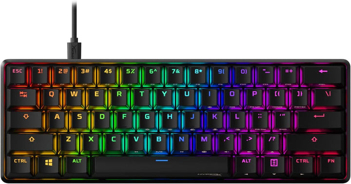 HyperX Alloy Origins 60 - Mechanische Gaming-Tastatur, Ultrakompakter 60% Formfaktor, Red Switch & P