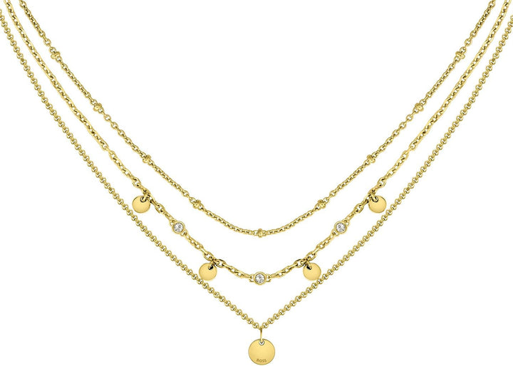 BOSS Jewelry Gliederhalskette für Damen Kollektion IRIS Gelbgold - 1580334