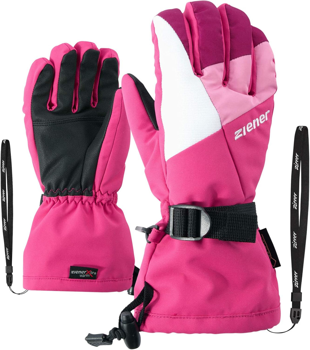 Ziener Kinder LANI GTX glove junior Ski-handschuhe 7.5 pink blossom, 7.5 pink blossom