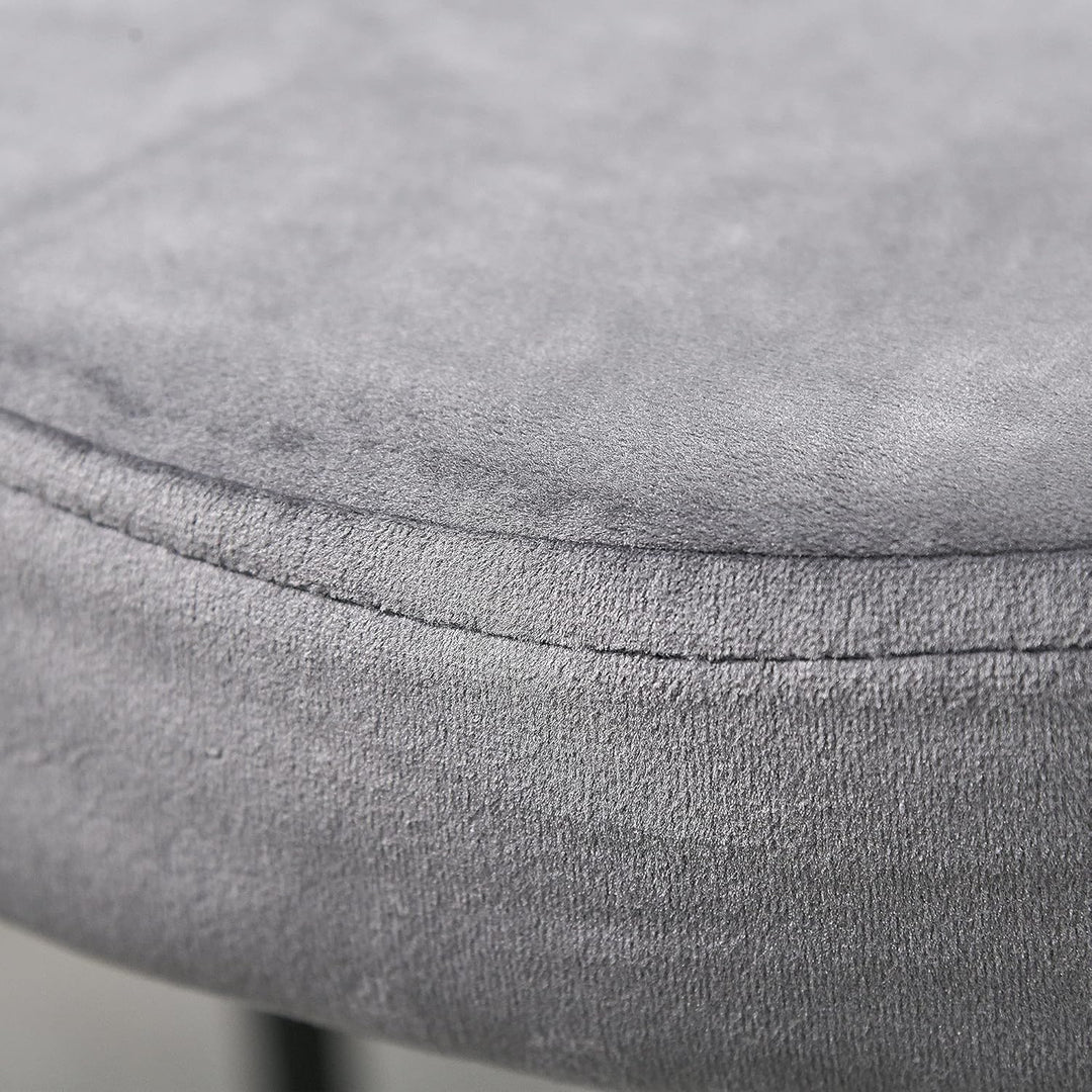 HOMCOM 4er-Set Esszimmerhocker Esszimmerstühle Küchenstuhl Thekenhocker mit gepolstertem Sitz Rundho