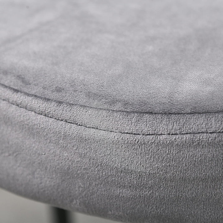 HOMCOM 4er-Set Esszimmerhocker Esszimmerstühle Küchenstuhl Thekenhocker mit gepolstertem Sitz Rundho