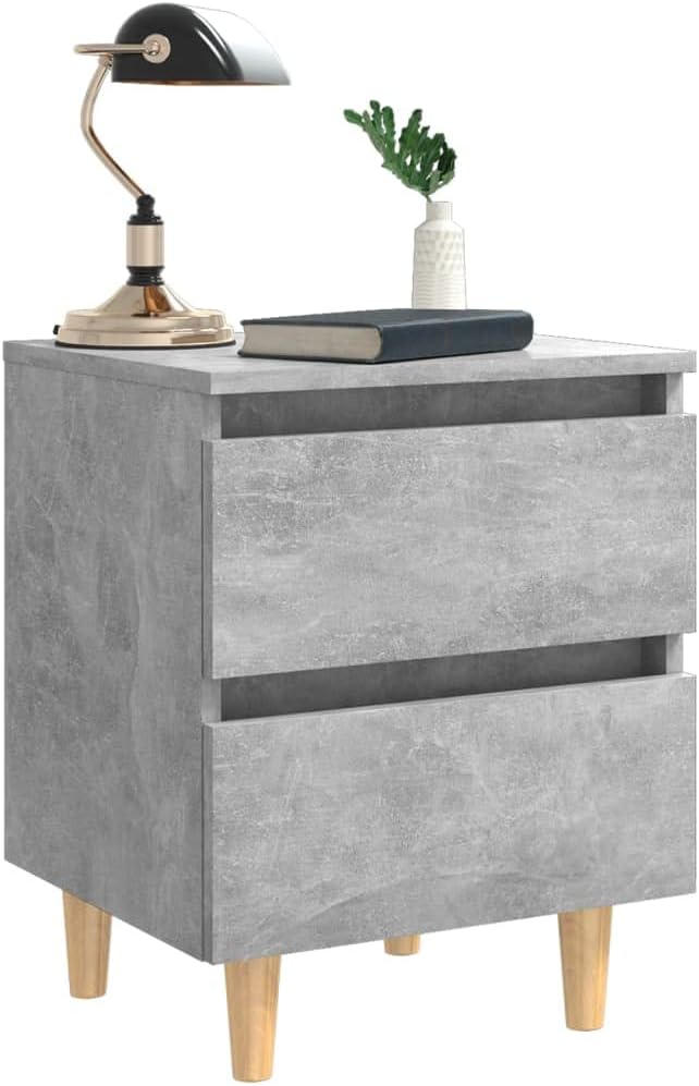 FIRBNUS Bedside Table Nachtkonsole Beistelltisch mit Stauraum Night Stand Nachttisch mit Kiefernholz