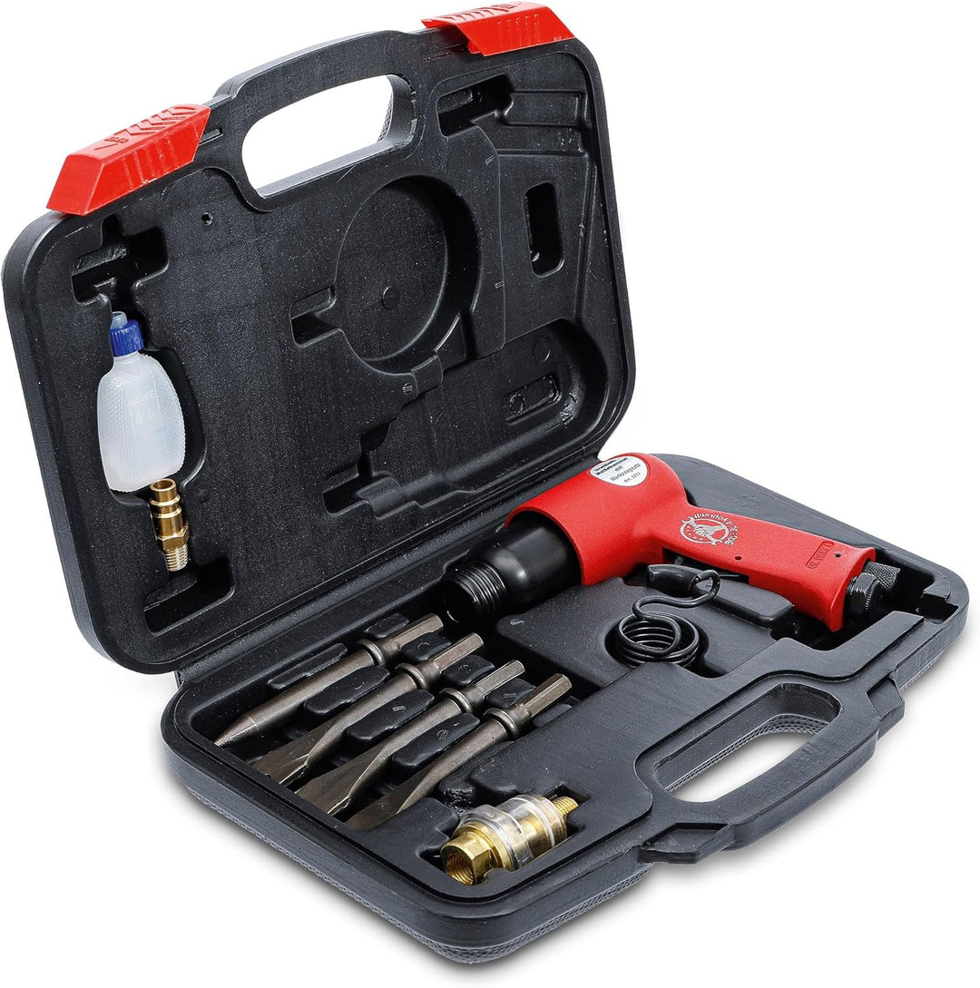 BGS Diy 3213 | Druckluft-Meisselhammer mit Werkzeugsatz | 8-tlg., Satz
