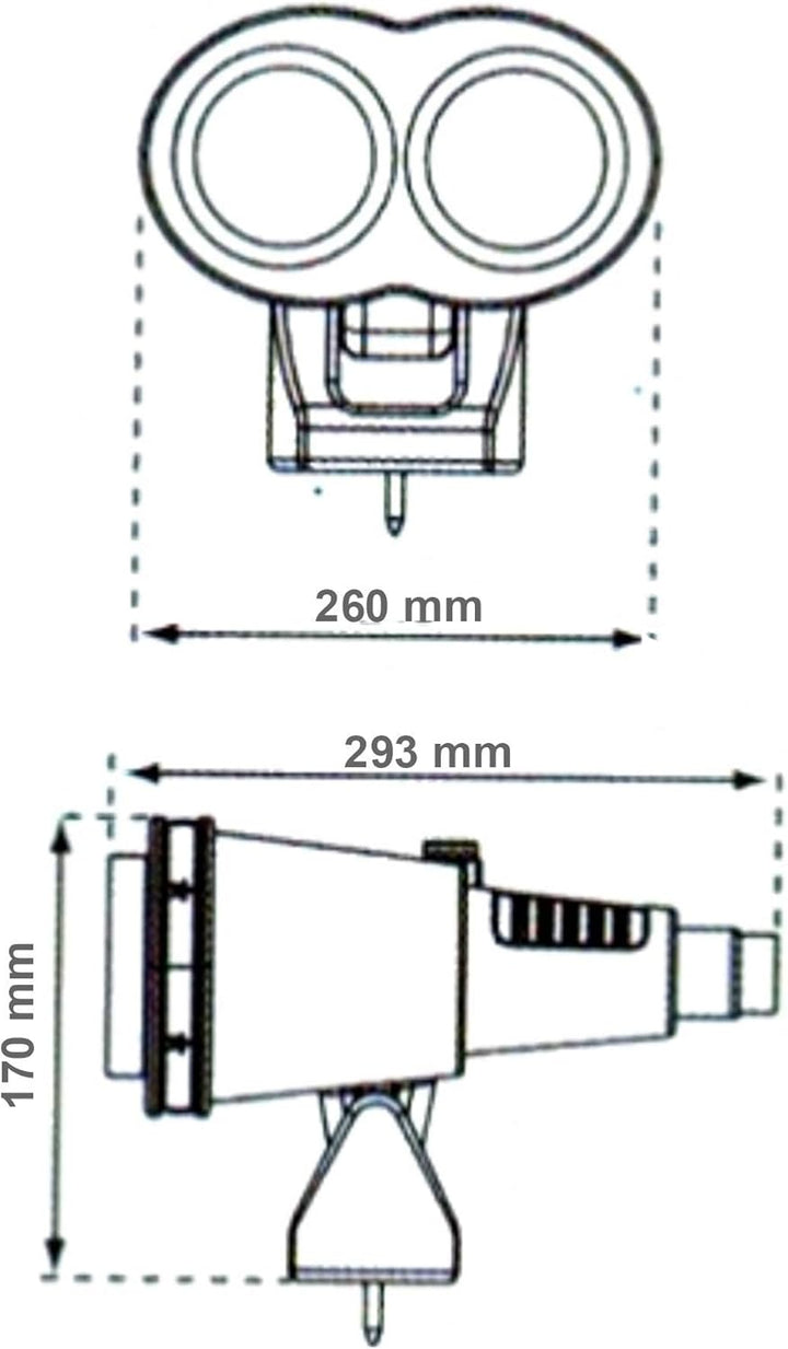 Loggyland Grosses Fernglas für Spielturm, Schwenk- und drehbar - rot