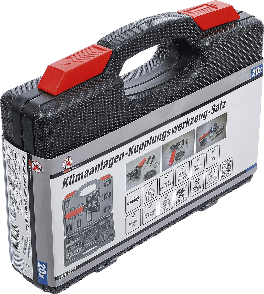 BGS Diy 8825 | Klimaanlagen-Kupplungswerkzeug-Satz | 20-tlg.